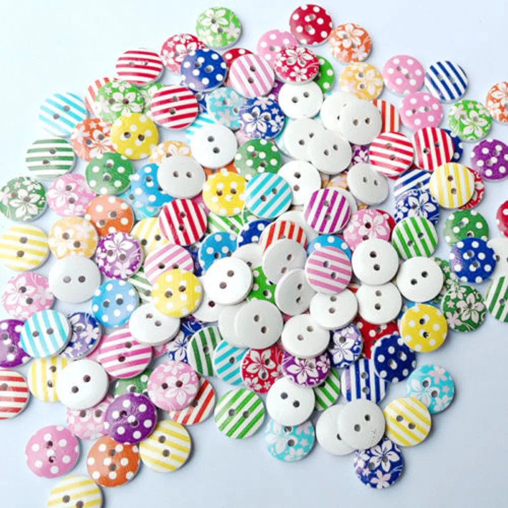 100Pcs Mixed Wooden Buttons 2 Holes Handmade Scrapbooking Decorative Buttons for Needlework Sewing Accessories botones F22#5
100Pcs Mixed Wooden Buttons 2 Holes Handmade Scrapbooking Decorative Buttons for Needlework Sewing Accessories botones F22#5