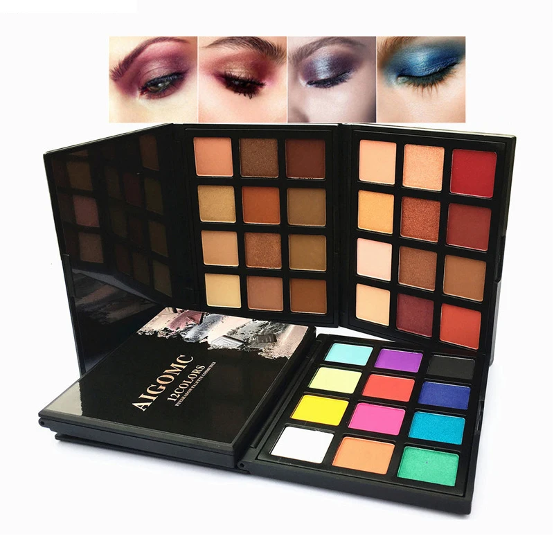 AIGOMC12 Color Eyeshadow Earth Color Multi-color Makeup Eye Shadow Plate Silky Pearlescent Matte High-gloss Powder Eyeshadow
AIGOMC12 Color Eyeshadow Earth Color Multi-color Makeup Eye Shadow Plate Silky Pearlescent Matte High-gloss Powder Eyeshadow