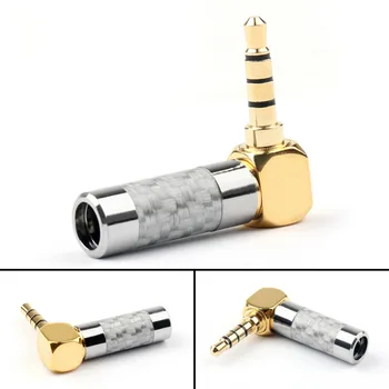 Areyourshop 3.5mm 4 Pole Audio Plug Straight Gold-plated Carbon Fiber Step Type Silver 1/4Pcs for Cables Wires Connector
Areyourshop 3.5mm 4 Pole Audio Plug Straight Gold-plated Carbon Fiber Step Type Silver 1/4Pcs for Cables Wires Connector
