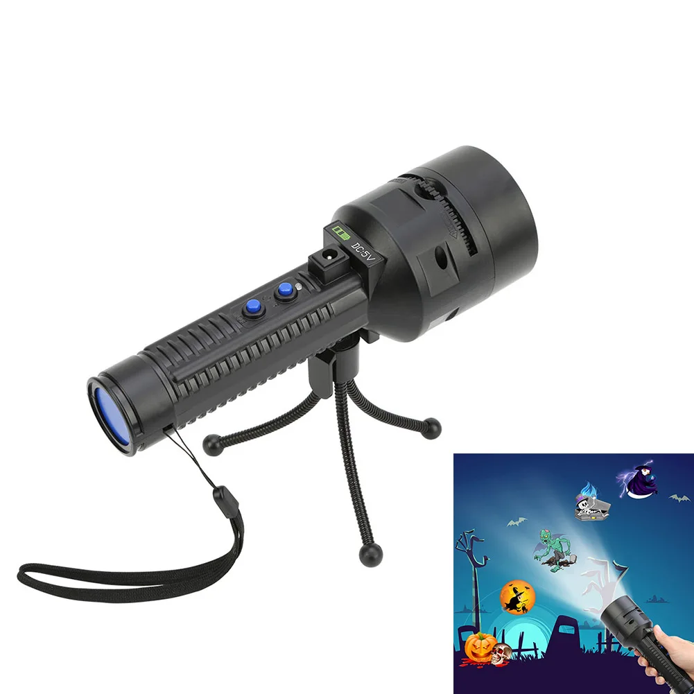 LED Projector Flashlight With Slides Tripod Screwdriver USB/Battery Powered Handheld Stage Light CLH@8
LED Projector Flashlight With Slides Tripod Screwdriver USB/Battery Powered Handheld Stage Light CLH@8