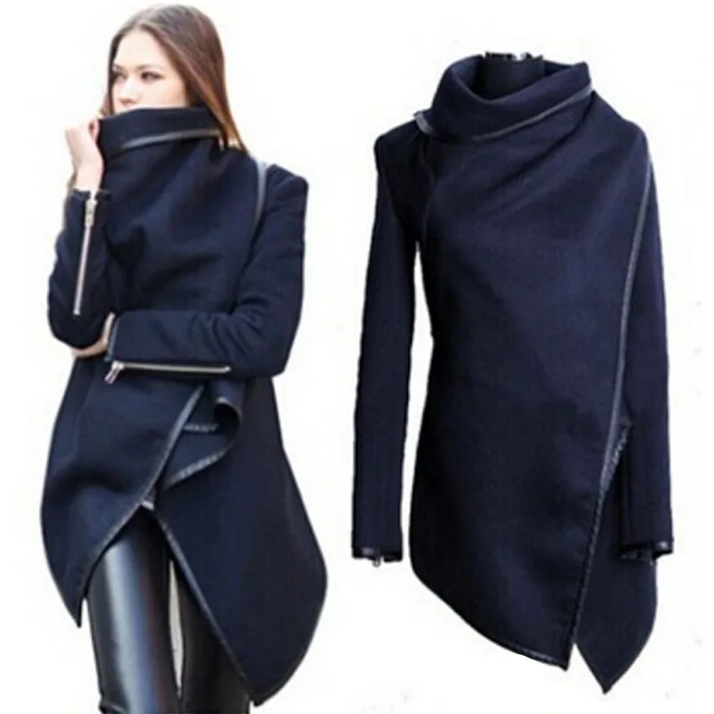 Autumn Winter Fashion Women Cloak Coat Jacket Ladies Long Sleeve Lapel Wool Blends Cape Coat Female Overcoat Plus Size DG429
Autumn Winter Fashion Women Cloak Coat Jacket Ladies Long Sleeve Lapel Wool Blends Cape Coat Female Overcoat Plus Size DG429