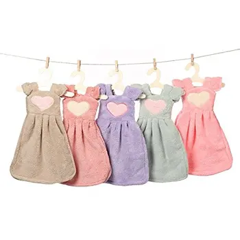 5Pcs Cute Dress Design Durable Antibacterial Coral velvet Soft Thick Hanging Hand Towels Dish Wiper Cloth Set Kitchen Bathroom30
5Pcs Cute Dress Design Durable Antibacterial Coral velvet Soft Thick Hanging Hand Towels Dish Wiper Cloth Set Kitchen Bathroom30