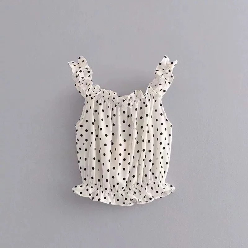 2019 Summer Vintage Slash Neck Women White Chiffon Tops and Blouse Dots Crop Top Female Lace Dot Black Blouses Shirt
2019 Summer Vintage Slash Neck Women White Chiffon Tops and Blouse Dots Crop Top Female Lace Dot Black Blouses Shirt