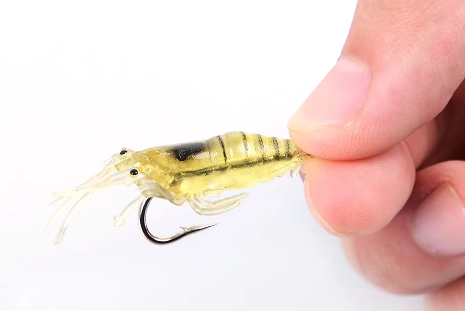 11 parts / los 45mm 2g Lifelike Fishing Lures Soft Artificial shrimp bait soft curls Hook shrimp soft bait Lure Souple Pesca
11 parts / los 45mm 2g Lifelike Fishing Lures Soft Artificial shrimp bait soft curls Hook shrimp soft bait Lure Souple Pesca