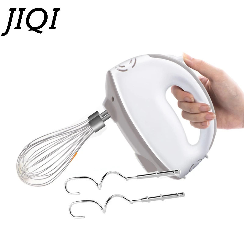 JIQI 5 Speed Handheld Electric Food Blender Milk Cream Dough Mixer Double Whisk Egg Beater Stirrer Cake Cooking Processor EU US
JIQI 5 Speed Handheld Electric Food Blender Milk Cream Dough Mixer Double Whisk Egg Beater Stirrer Cake Cooking Processor EU US