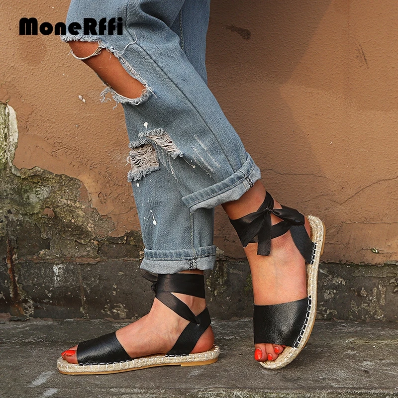 MoneRffi 2019 Women Ankle Cross Strap Flat Summer Sandals Ladies Lace Up Straw Open Toe Casual Shoes Female Fashion Plus Size
MoneRffi 2019 Women Ankle Cross Strap Flat Summer Sandals Ladies Lace Up Straw Open Toe Casual Shoes Female Fashion Plus Size