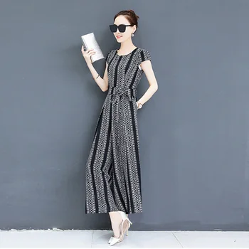 Summer Women's Jumpsuit New Women's High-waisted Chiffon Dress Broad Leg Pants Cargo Pants Women
Summer Women's Jumpsuit New Women's High-waisted Chiffon Dress Broad Leg Pants Cargo Pants Women