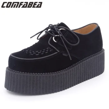Autumn 2020 Men Shoes Creepers Genuine Leather Casual Shoes Flat Platform Black Shoes Suede Platform Shoes Lace Up
Autumn 2020 Men Shoes Creepers Genuine Leather Casual Shoes Flat Platform Black Shoes Suede Platform Shoes Lace Up