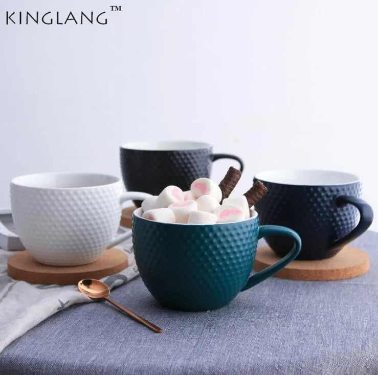 Nordic Ceramic Mug Matte Coffee Cup With Breakfast Cereal Milk Coffee Water Mugs Drinkware 450ML Gift Free Shipping
Nordic Ceramic Mug Matte Coffee Cup With Breakfast Cereal Milk Coffee Water Mugs Drinkware 450ML Gift Free Shipping