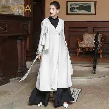 VOA 2018 Spring Autumn Solid White Plus Size Heavy Silk Office Lady Trench Coat Simple Slim High Quality Windbreaker FLH00601
VOA 2018 Spring Autumn Solid White Plus Size Heavy Silk Office Lady Trench Coat Simple Slim High Quality Windbreaker FLH00601