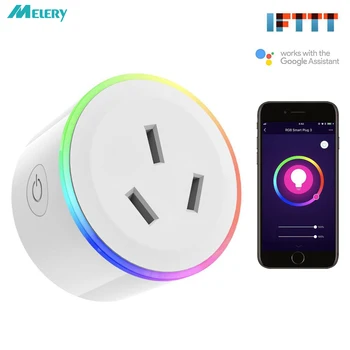 Wifi Smart Power Plug Adapter Colorful LED Light Mini Homekit AU Socket 15A Voice Control Works with Alexa Google Home IFTTT
Wifi Smart Power Plug Adapter Colorful LED Light Mini Homekit AU Socket 15A Voice Control Works with Alexa Google Home IFTTT
