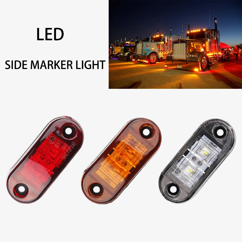 1se 12v/24v amber led side marker light for trucks side clearance marker light clearance lamp for Trailer truck pickup Red White
1se 12v/24v amber led side marker light for trucks side clearance marker light clearance lamp for Trailer truck pickup Red White