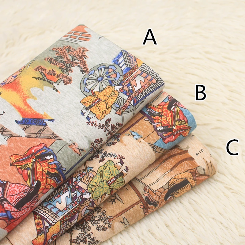half yard retro landscape character print fabric, handmade DIY patchwork garment dress 100% cotton cloth CR-A242
half yard retro landscape character print fabric, handmade DIY patchwork garment dress 100% cotton cloth CR-A242