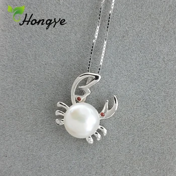 Hongye Women Big Crab Pendant Necklaces Silver 925 Neck Chain Sensitive Skin Girls Statement Real Pearl Jewelry Female Accessory
Hongye Women Big Crab Pendant Necklaces Silver 925 Neck Chain Sensitive Skin Girls Statement Real Pearl Jewelry Female Accessory