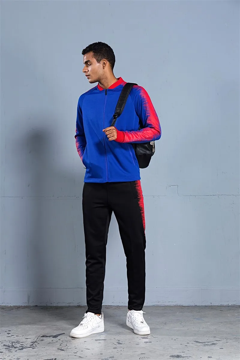 HOWE AO coat Adult Men Soccer Jerseys Set Jogging clothing jacket pants sports suit wear Running football Training Tracksuit HOWE AO coat Adult Men Soccer Jerseys Set Jogging clothing jacket pants sports suit wear Running football Training Tracksuit