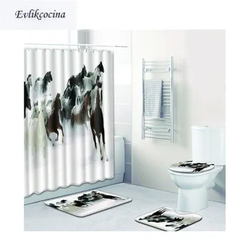 Free Shipping 4Pcs Horses Running Banyo Bath Mat Anti Slip Bathroom Mat Set Tapete Banheiro Washable Toilet Rugs Alfombra Bano
Free Shipping 4Pcs Horses Running Banyo Bath Mat Anti Slip Bathroom Mat Set Tapete Banheiro Washable Toilet Rugs Alfombra Bano
