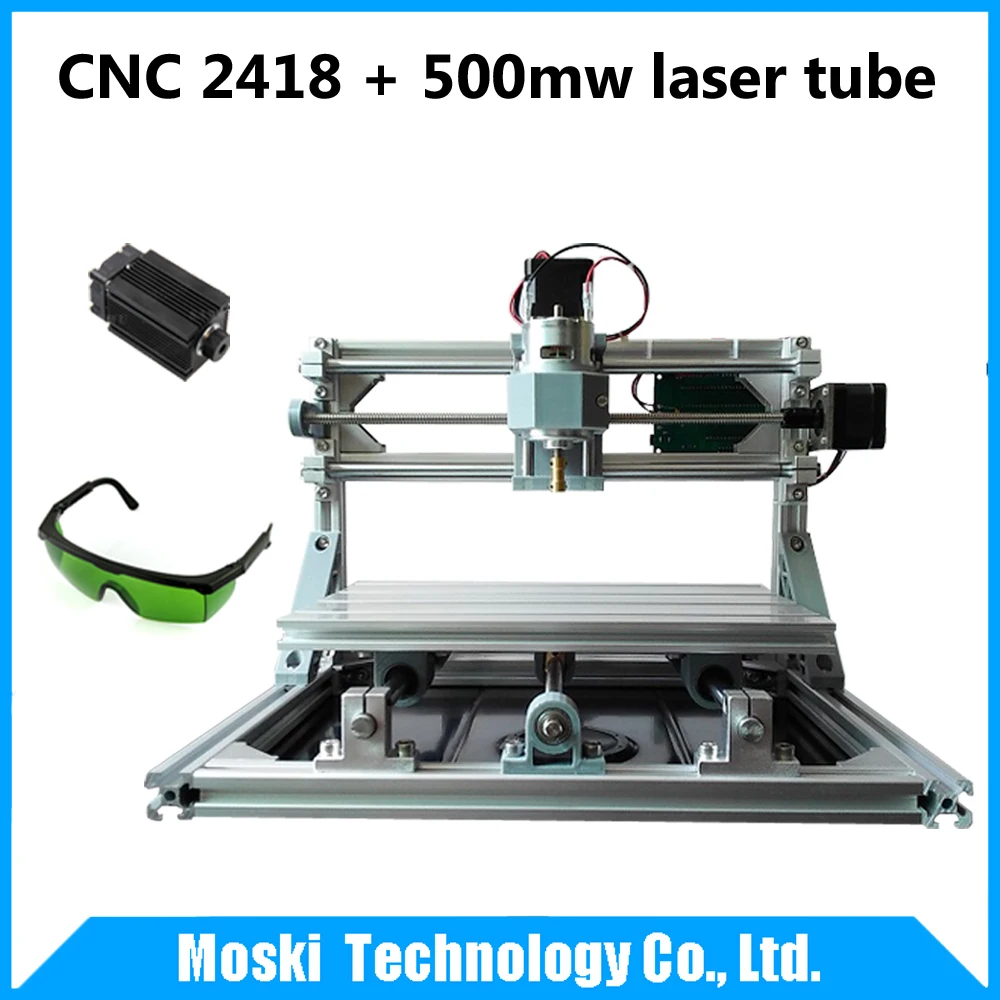 

cnc2418 + 500mw laser,diy mini cnc engraving machine,Pcb Milling Machine,Wood Carving machine,cnc router,cnc 2418,GRBL control