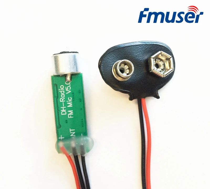 FMUSER M01 Mini FM Transmitter Module 9V Micro Bug Wiretap Dictagraph76-120MHZ Wireless Audio Broadcaste For Baby Monitoring
FMUSER M01 Mini FM Transmitter Module 9V Micro Bug Wiretap Dictagraph76-120MHZ Wireless Audio Broadcaste For Baby Monitoring