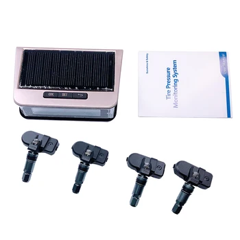 YAZH Universal solar TPMS tire pressure monitoring system with 4 internal sensors for wireless display of 4 pressure temperature
YAZH Universal solar TPMS tire pressure monitoring system with 4 internal sensors for wireless display of 4 pressure temperature