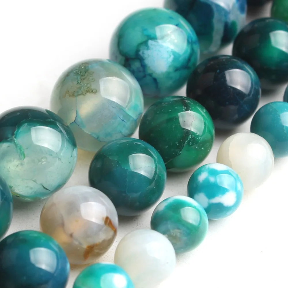 Natural Blue Ice Craked Agates Round Loose Stone Beads for Jewelry Making DIY Bracelets 15'' 6mm 8mm 10mm
Natural Blue Ice Craked Agates Round Loose Stone Beads for Jewelry Making DIY Bracelets 15'' 6mm 8mm 10mm