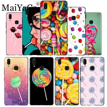 MaiYaCa tatlı pembe şeker Lolipop Koruyucu yumuşak tpu cep telefonu kılıfı için vivo v9 x20 x20plus x21 x21 ud nex Y83 v7 Y97 coque(China)