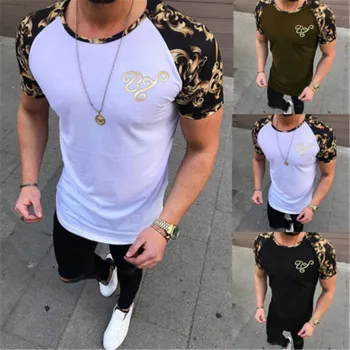 Fashion Summer Men's Slim O Neck Short Sleeve Muscle Cotton T-shirt Casual Fit Tops Blouse Fitness Tshirts For Male S-2XL 2019
Fashion Summer Men's Slim O Neck Short Sleeve Muscle Cotton T-shirt Casual Fit Tops Blouse Fitness Tshirts For Male S-2XL 2019