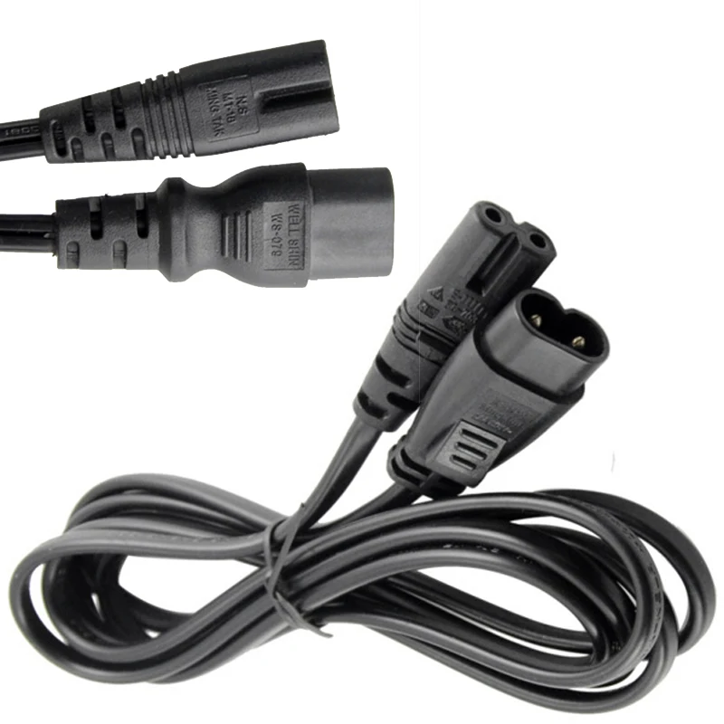 IEC 320 2-Pin C7 Female To C8 Male Figure 8 Power Adapter Extension Cable 1.8M length IEC320 C8 Plug to C7 Receptacle Power cord
IEC 320 2-Pin C7 Female To C8 Male Figure 8 Power Adapter Extension Cable 1.8M length IEC320 C8 Plug to C7 Receptacle Power cord