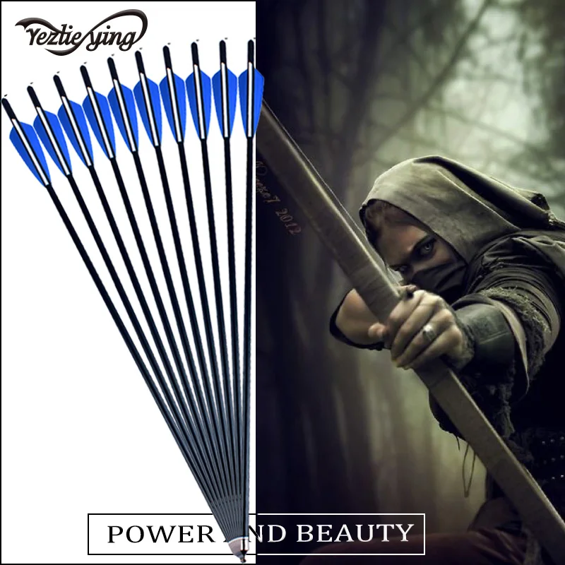 6pc 22 inch Hunting and Targeting High Quality Aluminum Arrows Blue White Feathers Replaceable Arrow Target Archery
6pc 22 inch Hunting and Targeting High Quality Aluminum Arrows Blue White Feathers Replaceable Arrow Target Archery