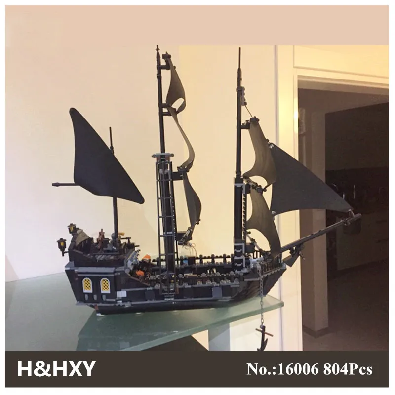 DHL H&HXY 804Pcs 16006 Pirates Of The Caribbean The Black Pearl Ship Model Building Kit Blocks BricksToy Compatible 4184
DHL H&HXY 804Pcs 16006 Pirates Of The Caribbean The Black Pearl Ship Model Building Kit Blocks BricksToy Compatible 4184