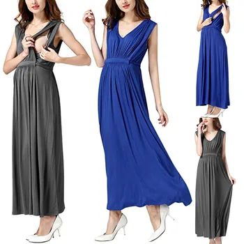 Women's Maternity Dresses Pregnant Sleeveless Backless Solid Nursing Long Dress elegant Photography Breastfeeding kleid платье
Women's Maternity Dresses Pregnant Sleeveless Backless Solid Nursing Long Dress elegant Photography Breastfeeding kleid платье