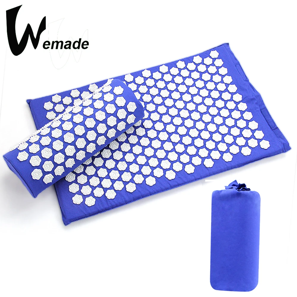 Acupressure Massage Mat and Pillow Set Relieve Stress Tension Pain Acupuncture Cushion with Carry Bag(Lotus shape)
Acupressure Massage Mat and Pillow Set Relieve Stress Tension Pain Acupuncture Cushion with Carry Bag(Lotus shape)