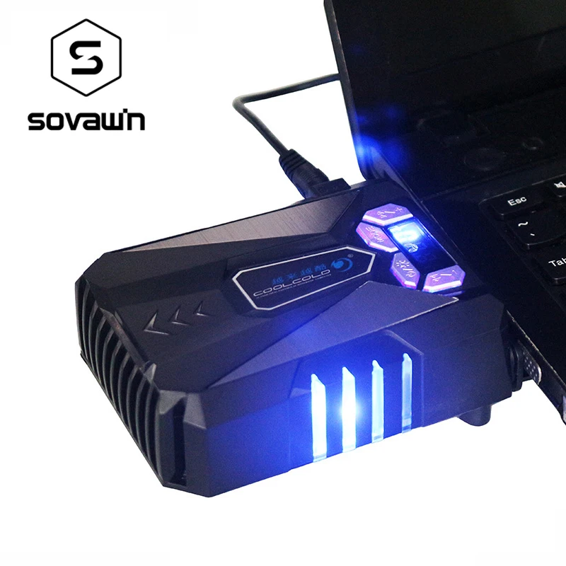 Image CoolCold Ice Magic 5 Universal Performance Suction Type Portable USB Laptop Notebook Fan Turbo Radiator Ultra Silent Cooling Fan