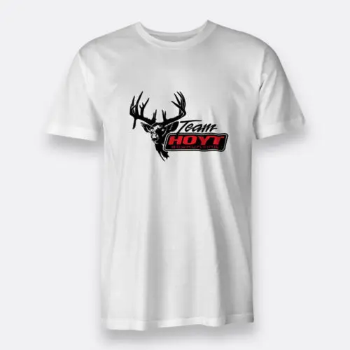 Team Hoyt Bowhuting Archery Men's Tees S To 3XL White T-shirt Short Sleeve T Shirt Cotton T Shirts Top Tee Trend