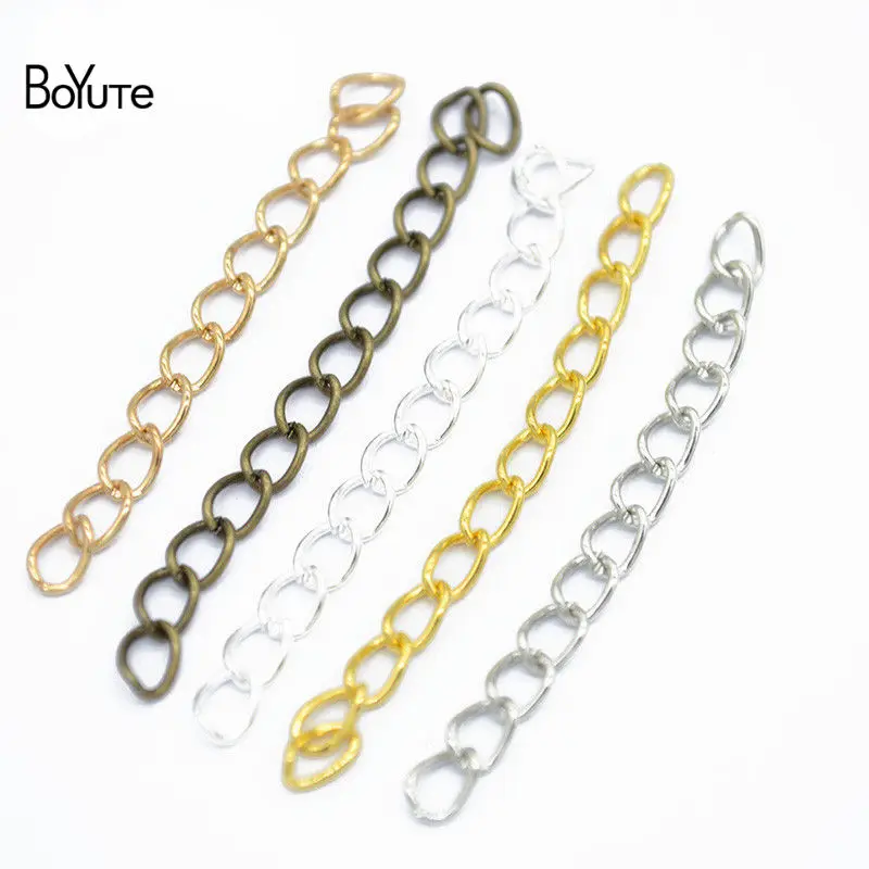 BoYuTe (100 Pieces/Lot) 5 Colors Metal Iron 5CM Tail Chain Extension Chain Diy Hand Made Jewelry Accessories
BoYuTe (100 Pieces/Lot) 5 Colors Metal Iron 5CM Tail Chain Extension Chain Diy Hand Made Jewelry Accessories