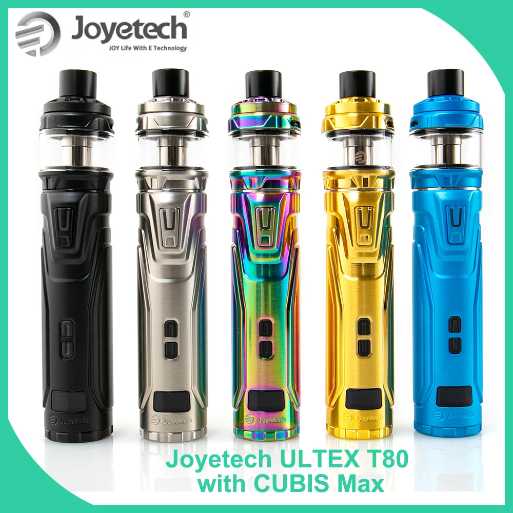 Original Joyetech ULTEX T80 Kit 80W With Cubis Max Atomizer with NCFilmTM heater no 18650 cell Electronic cigarette vape kit
Original Joyetech ULTEX T80 Kit 80W With Cubis Max Atomizer with NCFilmTM heater no 18650 cell Electronic cigarette vape kit