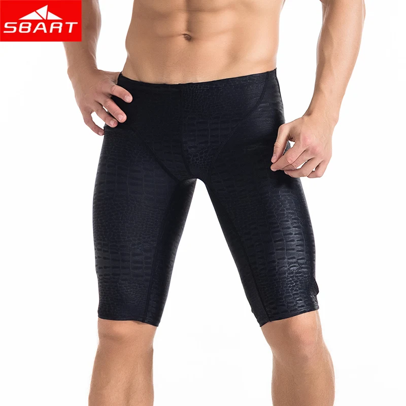 

Sbart Men Rash Guard Beach Shorts Swimming Trunks Quick Dry Fifth UPF 50+ Elastic Diving Pants UV Bunch Sunscreen Surfing