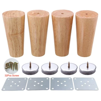 4Pcs Furniture Legs Sofa foot 12cm Oak Tapered Reliable Wood Furniture Tea Table Legs Sofa Feet With Screws and Mats
4Pcs Furniture Legs Sofa foot 12cm Oak Tapered Reliable Wood Furniture Tea Table Legs Sofa Feet With Screws and Mats