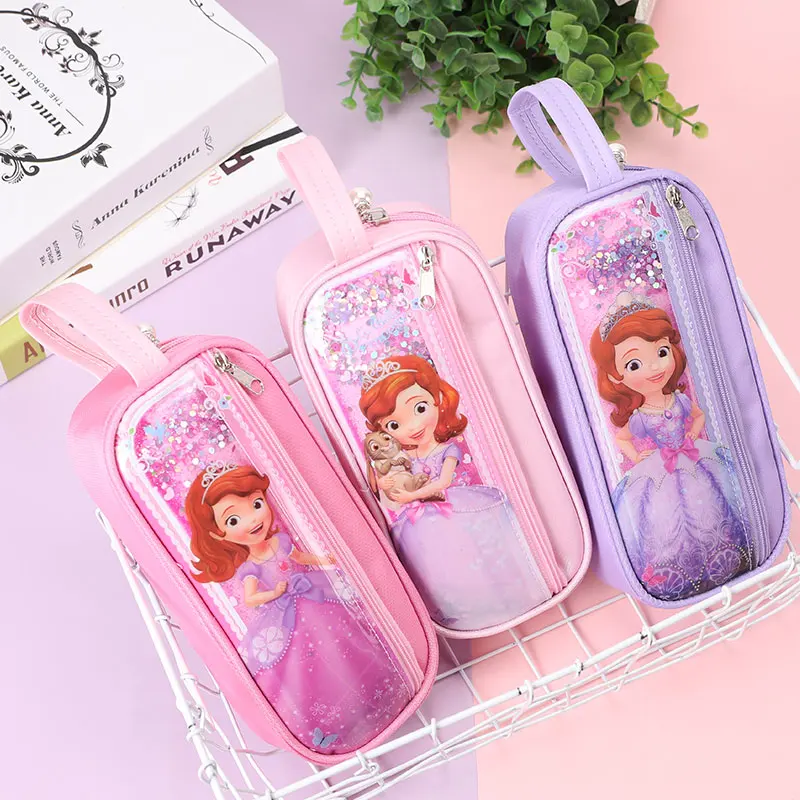 TOPSTHINK Princess Sofia pencil case school stationery cute quicksand pencil pouch for girl
TOPSTHINK Princess Sofia pencil case school stationery cute quicksand pencil pouch for girl