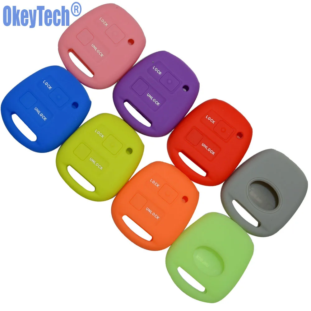 OkeyTech 2 Buttons Silicone Key Fob Case Cover Skin For TOYOTA CAMRY RAV4 PRADO COROLLA AVENSIS LAND CRUISER YARIS Free Shipping
OkeyTech 2 Buttons Silicone Key Fob Case Cover Skin For TOYOTA CAMRY RAV4 PRADO COROLLA AVENSIS LAND CRUISER YARIS Free Shipping