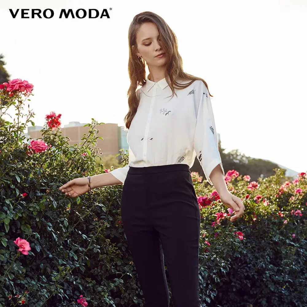Vero Moda 2019 New Women's Floral Embroidery 3/4 Batwing Sleeves Blouse Shirt|318331551
Vero Moda 2019 New Women's Floral Embroidery 3/4 Batwing Sleeves Blouse Shirt|318331551