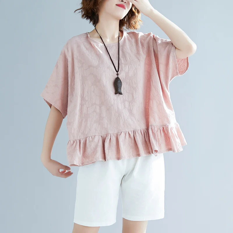 Women's Casual Loose Top Solid Printed Flower Plus Size one size Fashion Cotton T-Shirts
Women's Casual Loose Top Solid Printed Flower Plus Size one size Fashion Cotton T-Shirts