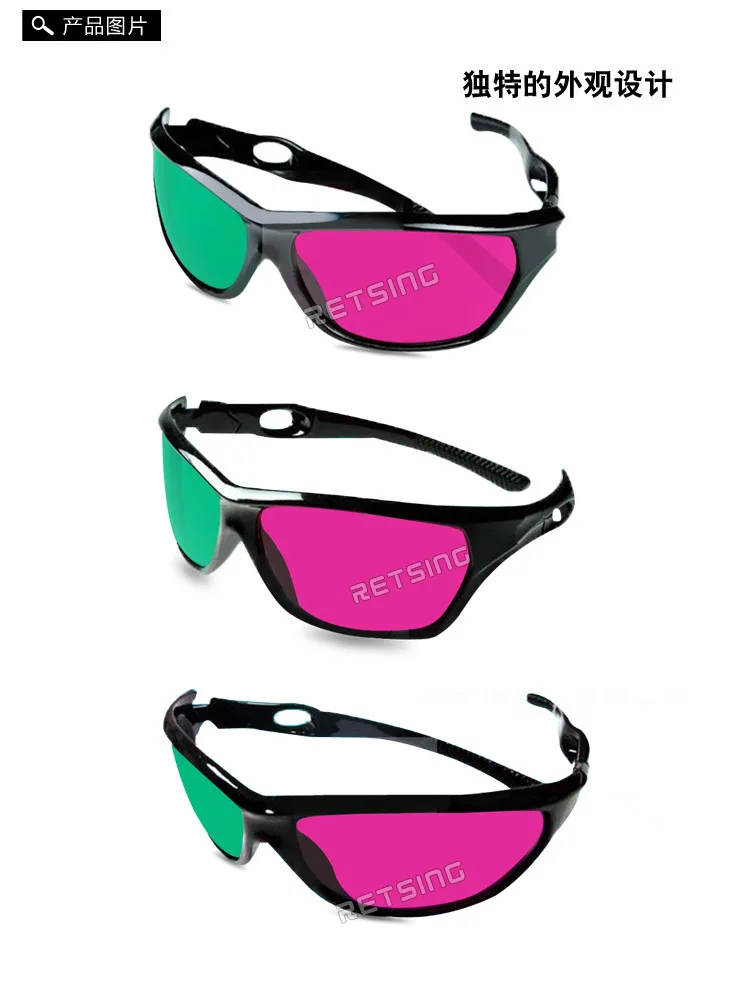 Hot newest figh quality black frame red green 3D Glasses For Dimensional Anaglyph Movie Game DVD Video TV 3D glasses
