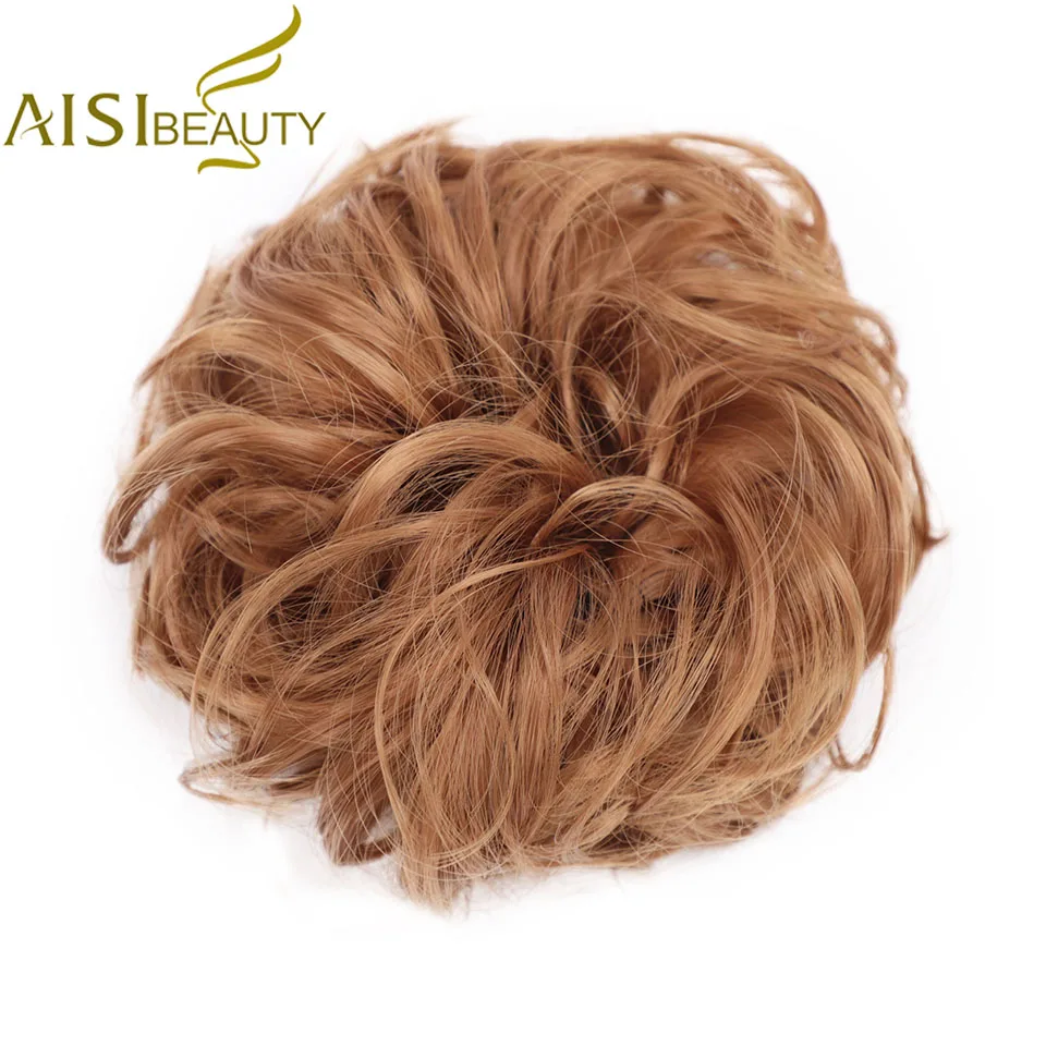 

Synthetic Hair Chignons Elastic Scrunchie Extensions Hair Ribbon Ponytail Bundles Updo Hairpieces Donut Bun for Brides Women