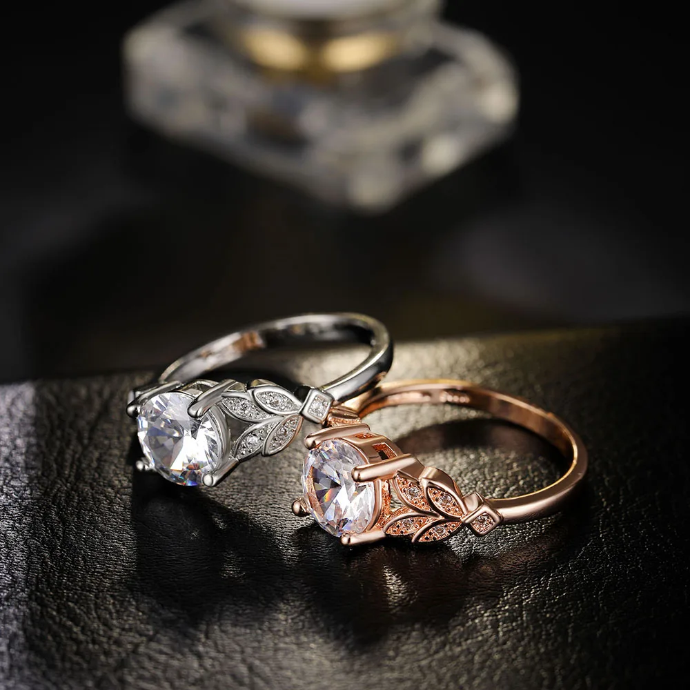 Женское Обручальное Кольцо FAMSHIN обручальное кольцо из розового золота с