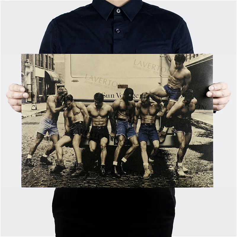 Handsome Muscle guy/Male model/kraft paper/Cafe/bar poster/Retro Poster/decorative painting 51x35.5cm Free shipping
Handsome Muscle guy/Male model/kraft paper/Cafe/bar poster/Retro Poster/decorative painting 51x35.5cm Free shipping