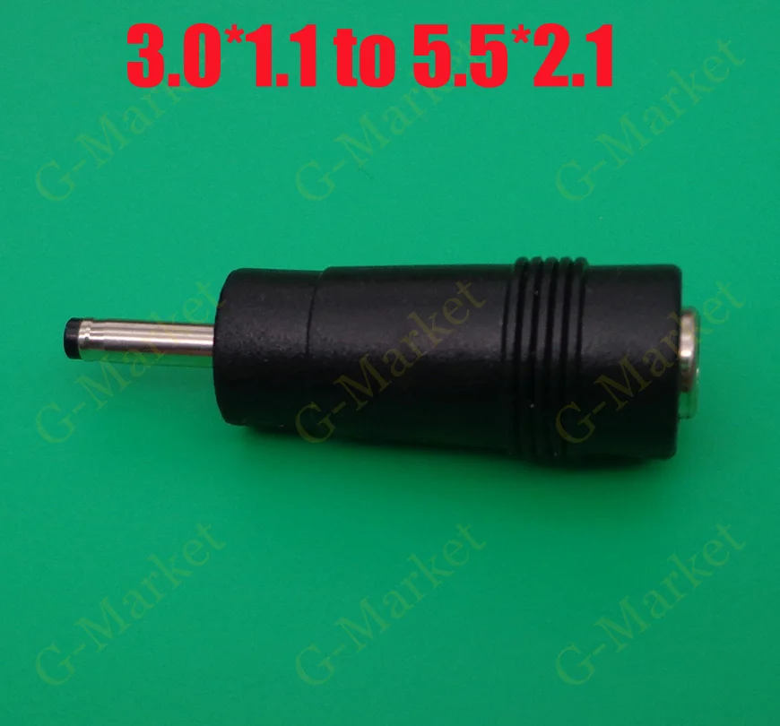 5.5 x 2.1 mm female to 3.0 x 1.1 mm male DC Power Connector Adapter Laptop 5.5*2.1 to 3.0*1.1 mm
5.5 x 2.1 mm female to 3.0 x 1.1 mm male DC Power Connector Adapter Laptop 5.5*2.1 to 3.0*1.1 mm