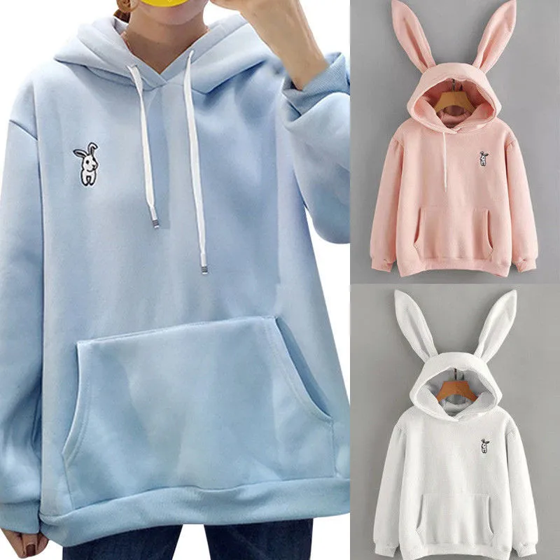 Womens Casual Long Sleeve Hoodie 3D Rabbit Long Ear Sweatshirt Pullover Tops Hoodies Autumn Winter Thick Jumper Sweatshirts New
Womens Casual Long Sleeve Hoodie 3D Rabbit Long Ear Sweatshirt Pullover Tops Hoodies Autumn Winter Thick Jumper Sweatshirts New
