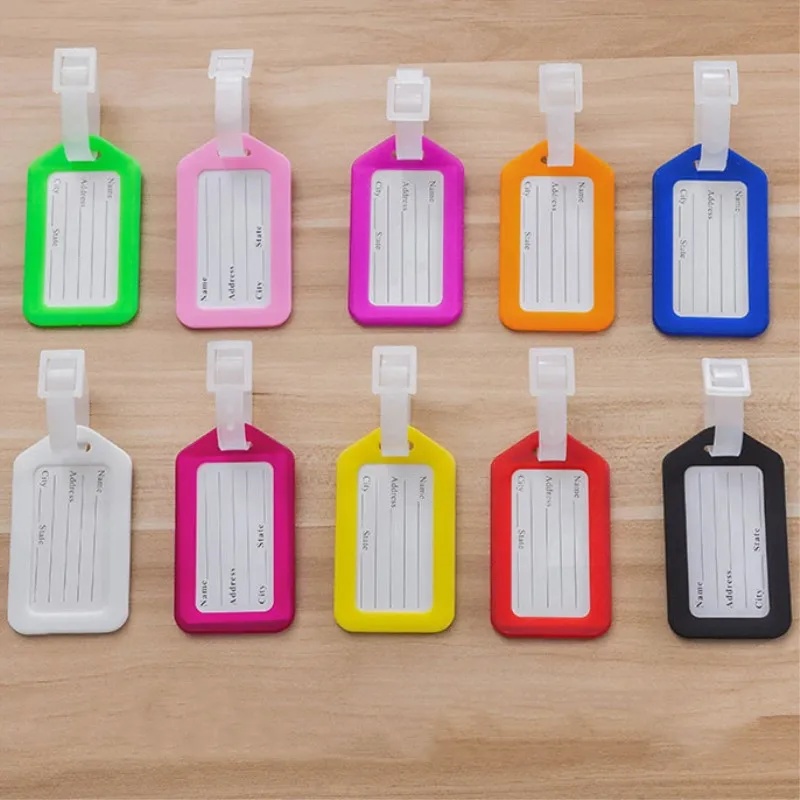 Classic Plastic Luggage Tag Travel Suitcase Baggage Travel Bag Mixproof Boarding Tag Address Label Name ID Tags 6 Colors Holder
Classic Plastic Luggage Tag Travel Suitcase Baggage Travel Bag Mixproof Boarding Tag Address Label Name ID Tags 6 Colors Holder