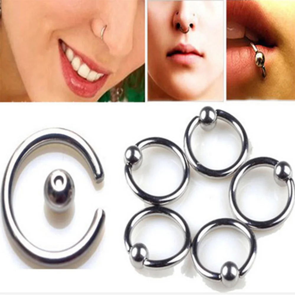 nose rings Steel Captive Hoop Bead Rings BCR Lip Eyebrow Nose Nipple Piercings Ear Septum Tragus Helix Piercing Body Jewelry
nose rings Steel Captive Hoop Bead Rings BCR Lip Eyebrow Nose Nipple Piercings Ear Septum Tragus Helix Piercing Body Jewelry