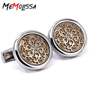 MeMolissa Upscale French Men Shirt Cuff Links Buttons Business Gifts Fashion Jewelry Crystal Flower Shape Men Shirt Cufflinks Ac
MeMolissa Upscale French Men Shirt Cuff Links Buttons Business Gifts Fashion Jewelry Crystal Flower Shape Men Shirt Cufflinks Ac